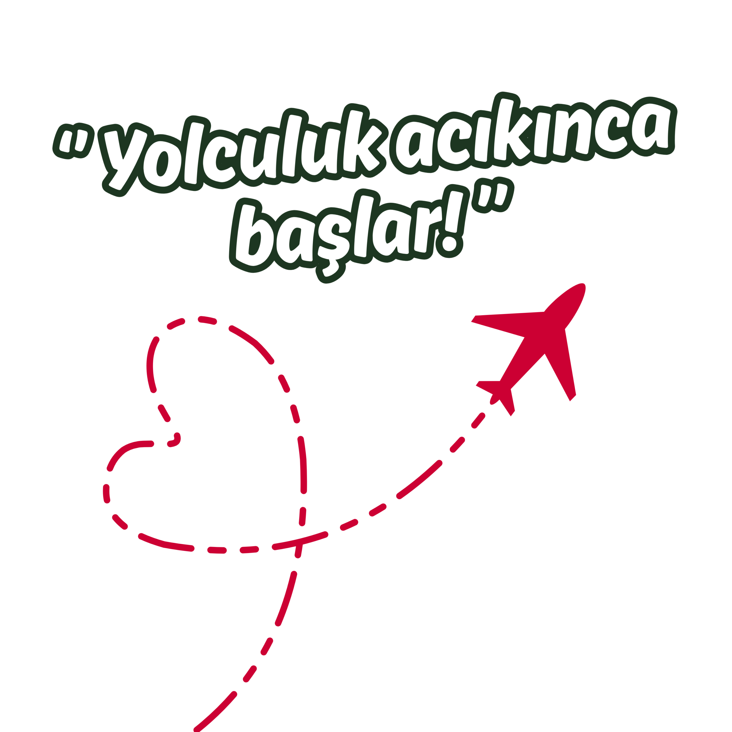 yolculuk acıkınca başlar